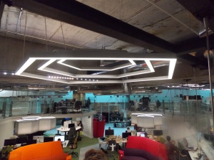 The mezzanine of Sainsburys Digital Lab was wonderfully designed, and the interconnecting balcony work areas boasted a community of collaborative designers which is a fundamental key to good design. 